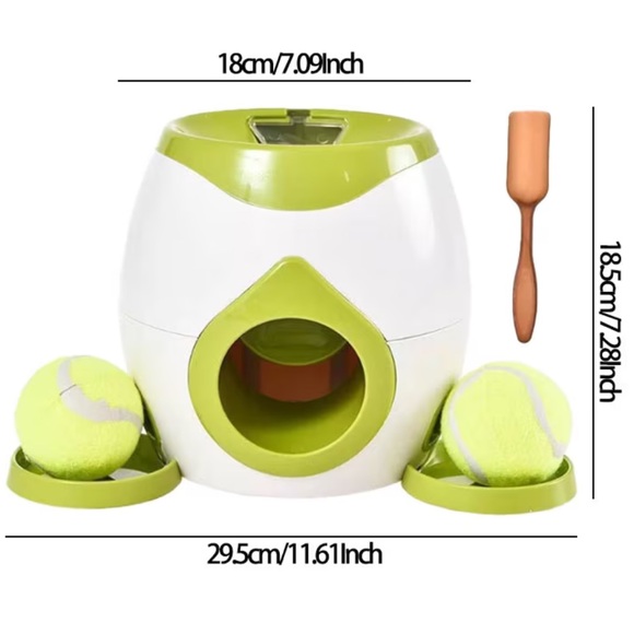 NWT INTERACTIVE FETCH & GREAT DOG DISPENSER, ONE SIZE, GREEN/WHITE - Picture 5 of 11